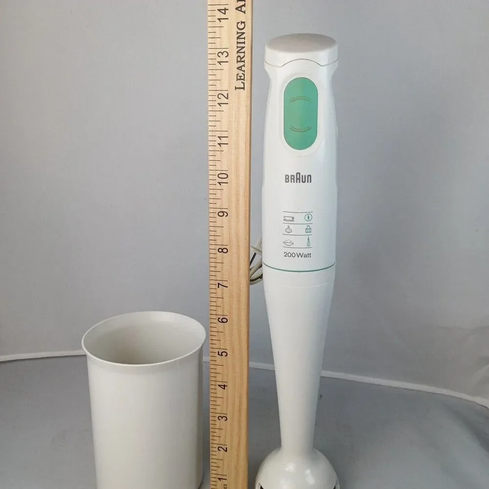 Braun Handheld Stick Immersion Blender Mixer 4185 200 Watt With Cup